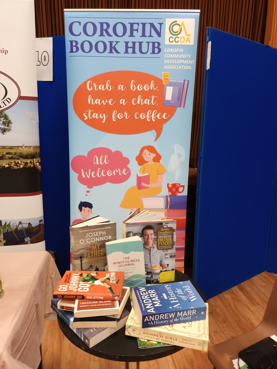 Launching Corofin's new Book Hub at the Enterprise and Club Day in Duggan Hall Corofin Co. Galway @Change4Corofin