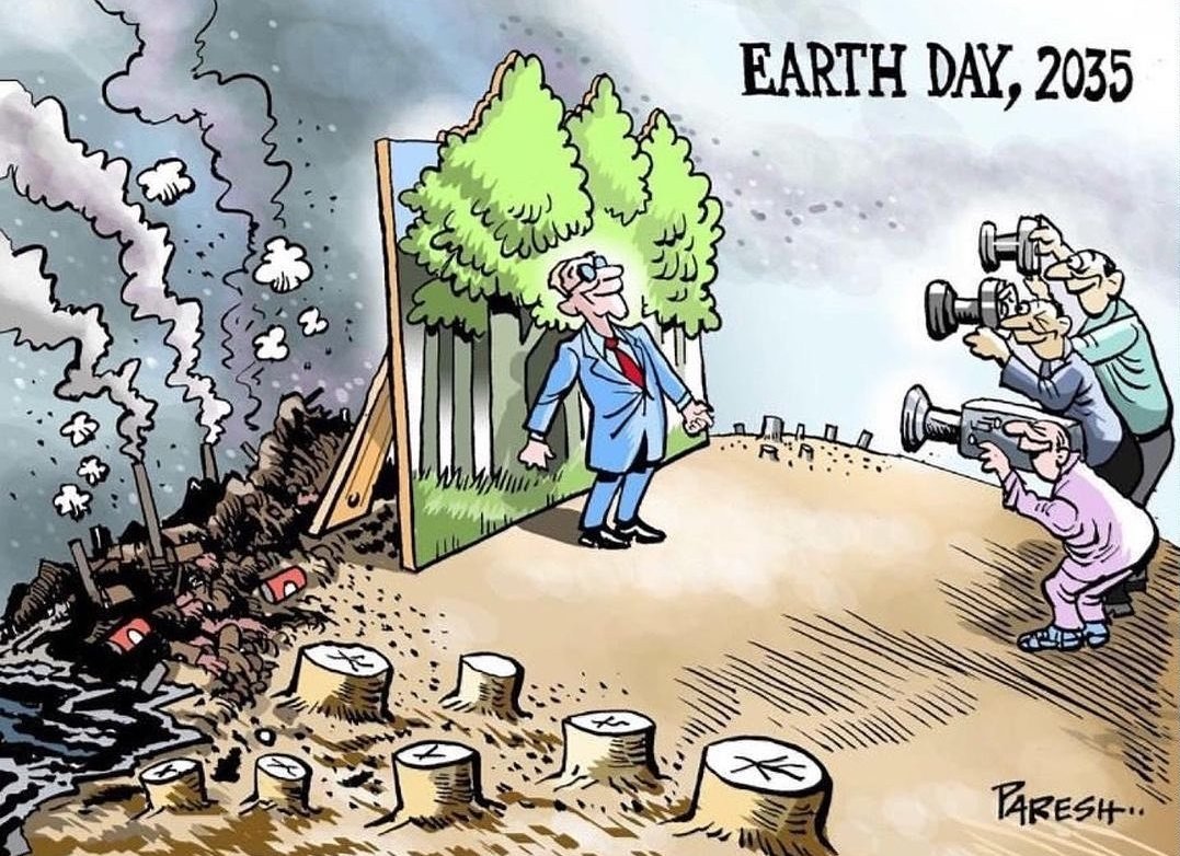 shankarVrikshit's tweet photo. Its final countdown ⏰️

Credit - @PareshNathtoons 

#EarthDay2023 #EarthDayEveryDay https://t.co/uSqhj3cVHe