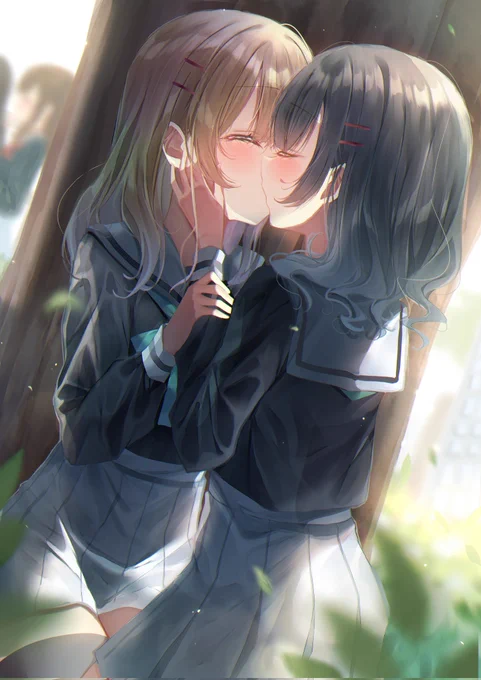かくれんぼ#創作百合 