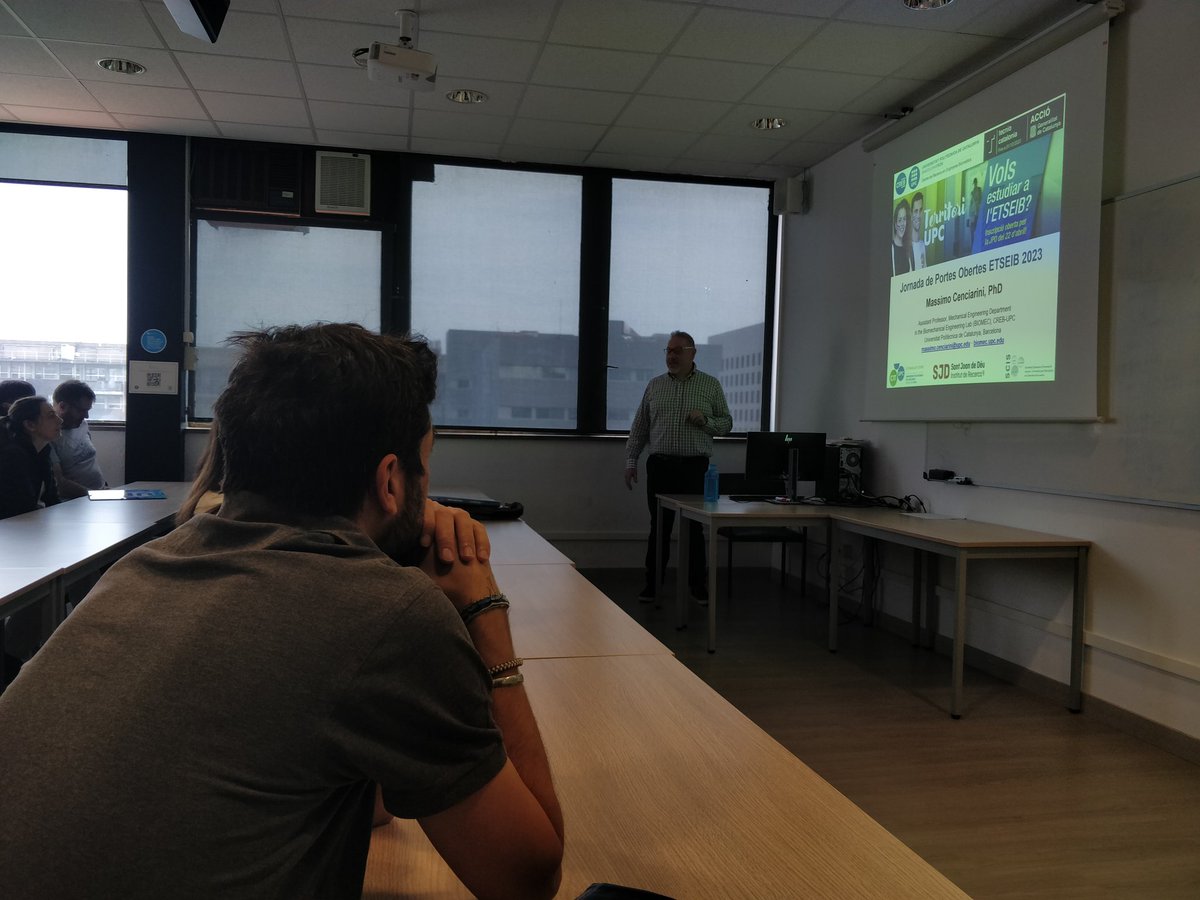 massicenciarini's tweet photo. Today, @massicenciarini has shown the Biomechanics Lab (@BiomecUPC) and the research and technology developed at #CREBUPC during the open day of @ETSEIB_UPC!
🚀 We want to promote future research careers in biomechanical engineering!
#portesobertesUPC #territoriUPC https://t.co/3dgErwTpW5