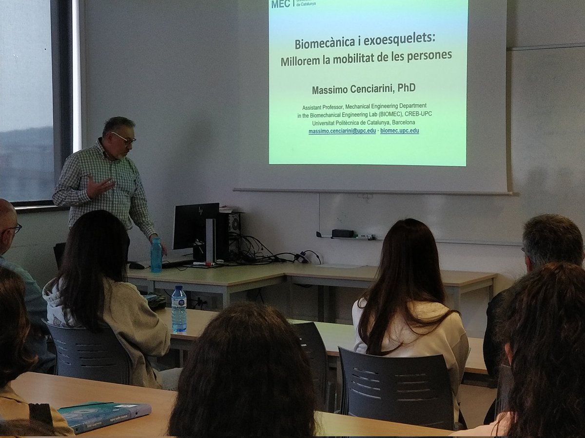 massicenciarini's tweet photo. Today, @massicenciarini has shown the Biomechanics Lab (@BiomecUPC) and the research and technology developed at #CREBUPC during the open day of @ETSEIB_UPC!
🚀 We want to promote future research careers in biomechanical engineering!
#portesobertesUPC #territoriUPC https://t.co/3dgErwTpW5