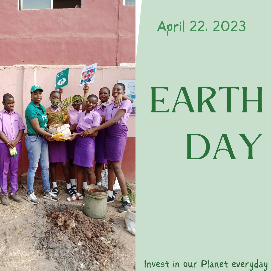 Deforestation is a major Environmental Problem e.g Loss of biodiversity; The illegal logging &amp; illegal timber harvesting continues to be a significant loss altogether, Considering that Trees provide numerous benefits. We should all invest in Planet Earth

#EarthDay2023
#Enugu