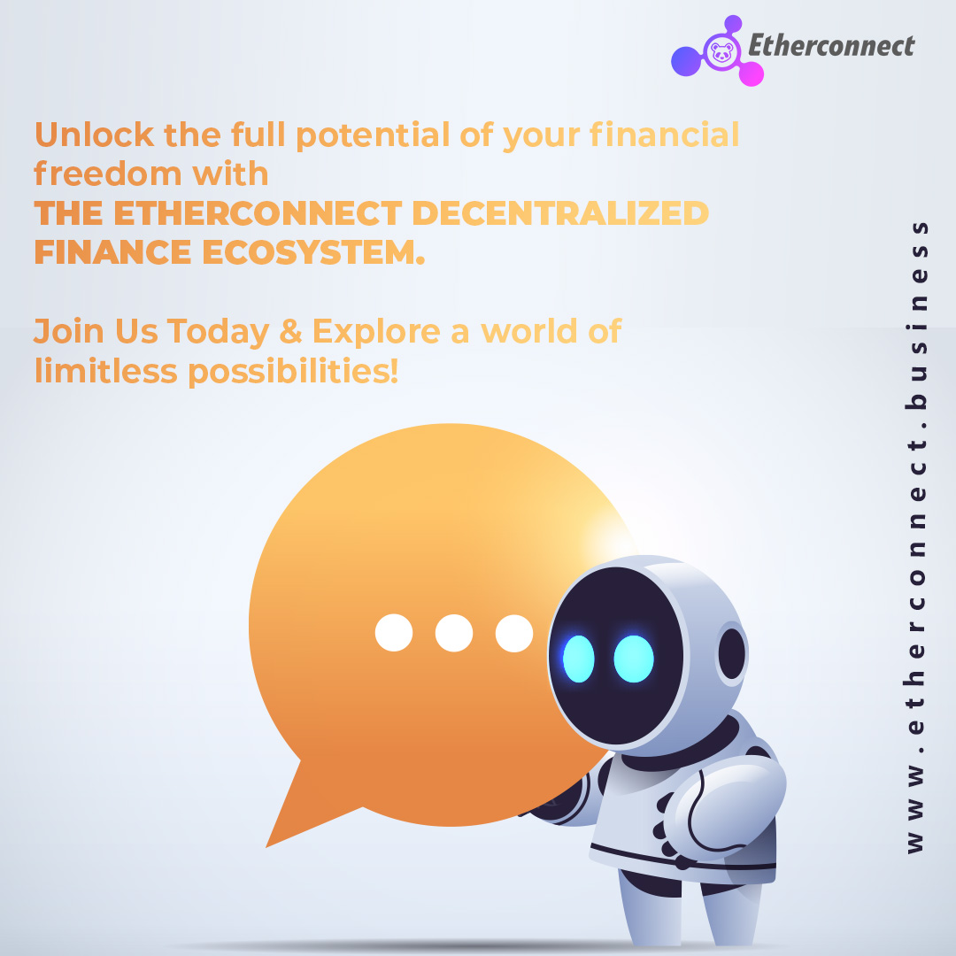 Experience the power of Decentralized Finance. Take control of your financial future.⭐️⭐️

Join the #DeFi movement now👉etherconnect.business

#Etherconnect #ECC #Stablecoin #Staking #Crypto #Ecosystem #Worldwide #community