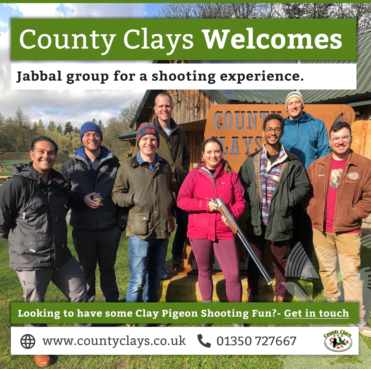 Countyclays's tweet photo. County Clays welcomed the Jabbal group for a clay pigeon shooting experience, enjoying our Beginners 25 Clays package. Thanks for visiting County Clays!

Book your experience countyclays@gmail.com – 01350 727667
#shooting #claypigeon #countyclays https://t.co/re9m4Oyd7Y