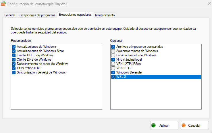 informaticacosl's tweet photo. Oye, pues muy interesante la config de este #tinywall :D https://t.co/dIagVdJVbS