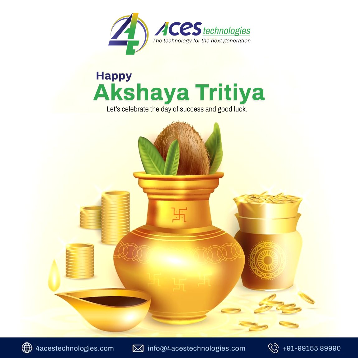4acestech's tweet photo. On this auspicious day of #Akshaya Tritiya, may Lord Vishnu bless you with wealth, prosperity, and abundance. May your life be filled with love and happiness.
#4acestech #developer #video #Designing #SEO #eCommerce #WebApplication #PromotionServices #akshaytritiya #अक्षयतृतीया https://t.co/2dZ9iUWa7C
