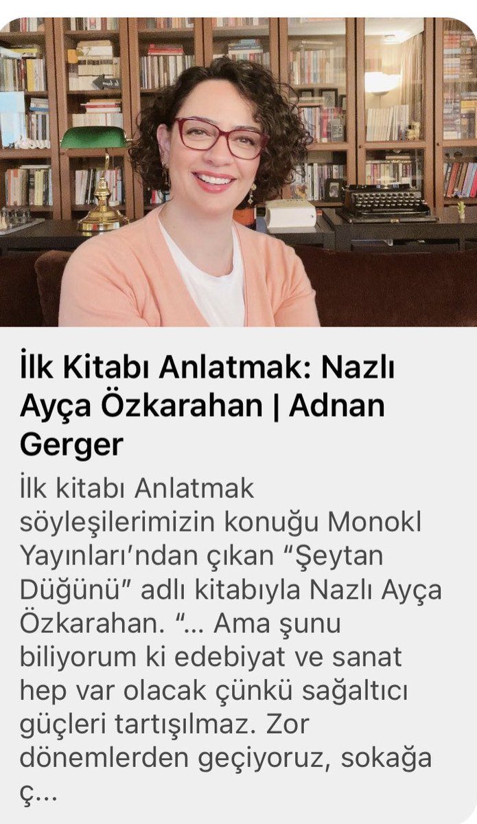 Değerli gazeteci <a href="/adnangerger/">adnangerger</a> ile röportajımıza edebiyathaber.net/ilk-kitabi-anl… buradan ulaşabilirsiniz ♥️