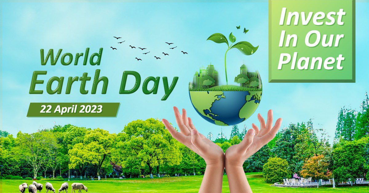 lindanewmai's tweet photo. On Earth Day, let us reaffirm our commitment towards creating a better planet for our future generations.

Let’s take responsibility to ensure a sustainable future for Humanity.
Let’s Protect &amp; save #MotherEarth.

Let’s make everyday #EarthDay

#EarthDay2023 
#InvestInOurPlanet https://t.co/MXlzaBUjps
