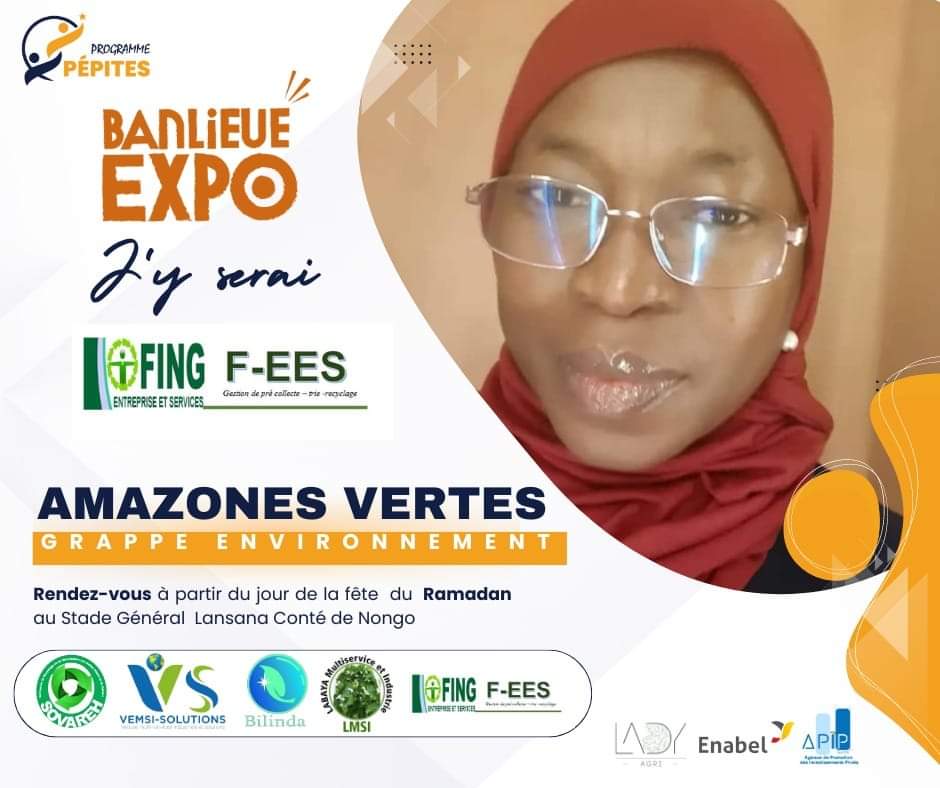 RefeedG's tweet image. À la foire expo banlieue j&apos;y serai venez découvrir nos talents au stade de nongo du 22 avril 2023 au 7 mai 2023, espace vert. 
FING ENTREPRISE ET SERVICES est au cœur de l&apos;événement. 
Enabel
#pépites 
#apip
#Onudifemme
#fingentreprise
