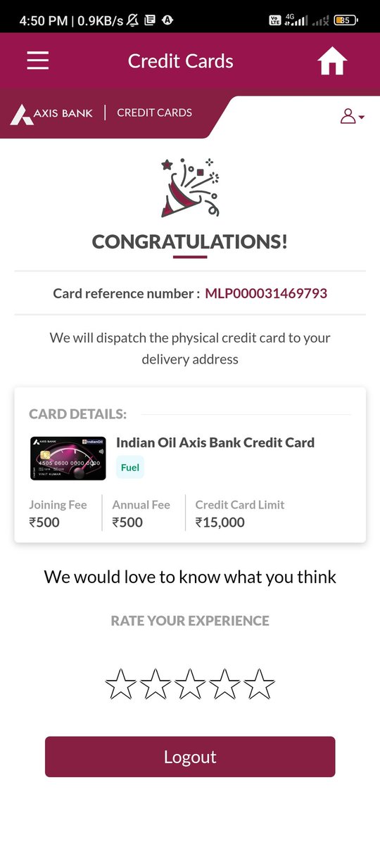 Thirumalksgowda's tweet photo. @AxisBankSupport i have applied for a second credit card via axis app for the reference number MLP000031469793 can you please provide me the rupay variant of this card https://t.co/OAbQZtly1K