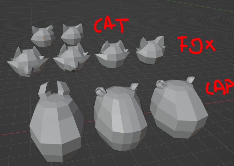 CrimsonCapy's tweet photo. Happy #screenshotsaturday! 🎉

We've been working really hard in modelling for our game! we created a blockout for the characters, blocked out our level design, and picked colors for the room!

what are you working on?

#indiedev #gamedev #indiegame #gamedevelopment #indiedevhour https://t.co/MnifbbEG7K