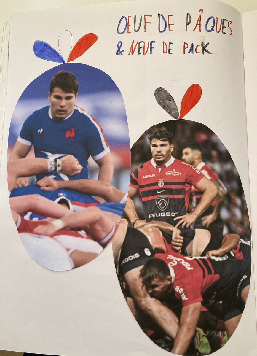 sebfraysse's tweet photo. Consigne du maître pour mon fils « dessiner un œuf de Pâques vraiment curieux »
Je crois que c’est réussi @Dupont9A @StadeToulousain @FranceRugby ?
#9DePack https://t.co/XHE2I9siDV