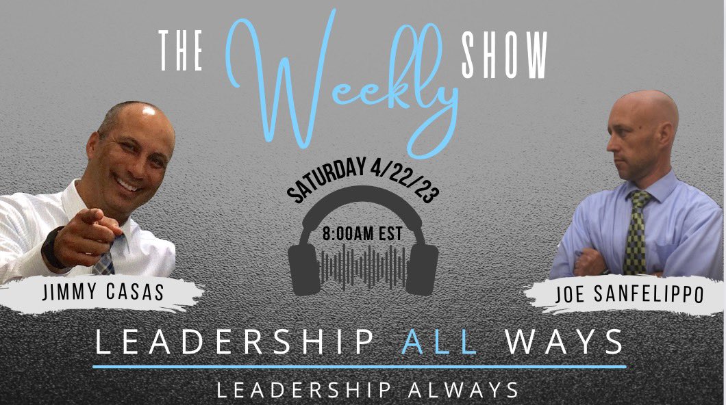 casas_jimmy's tweet photo. We are LIVE in 30 minutes. Yep, bright and early @Joe_Sanfelippo Join us as we talk leadership and culture. https://t.co/JnCggm5myI https://t.co/51V4haNREu