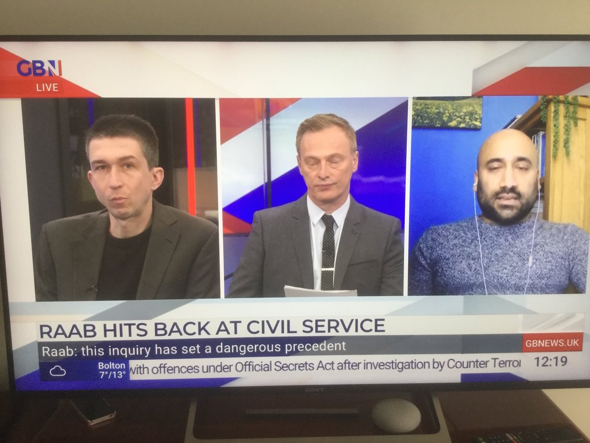 HistoryAJM's tweet photo. Gr8 to c u on @gbnews Martin

Good balanced debate on the Raab bullying situation 

Lefty Peter Edwards #LabourList tries to tell us Gordon Brown was a nice bloke &amp; didnt shout or throw things at ppl. Laughable. Deluded

@rakibehsan much more realistic “ALL politically motivated” https://t.co/w0c2CtcNj2
