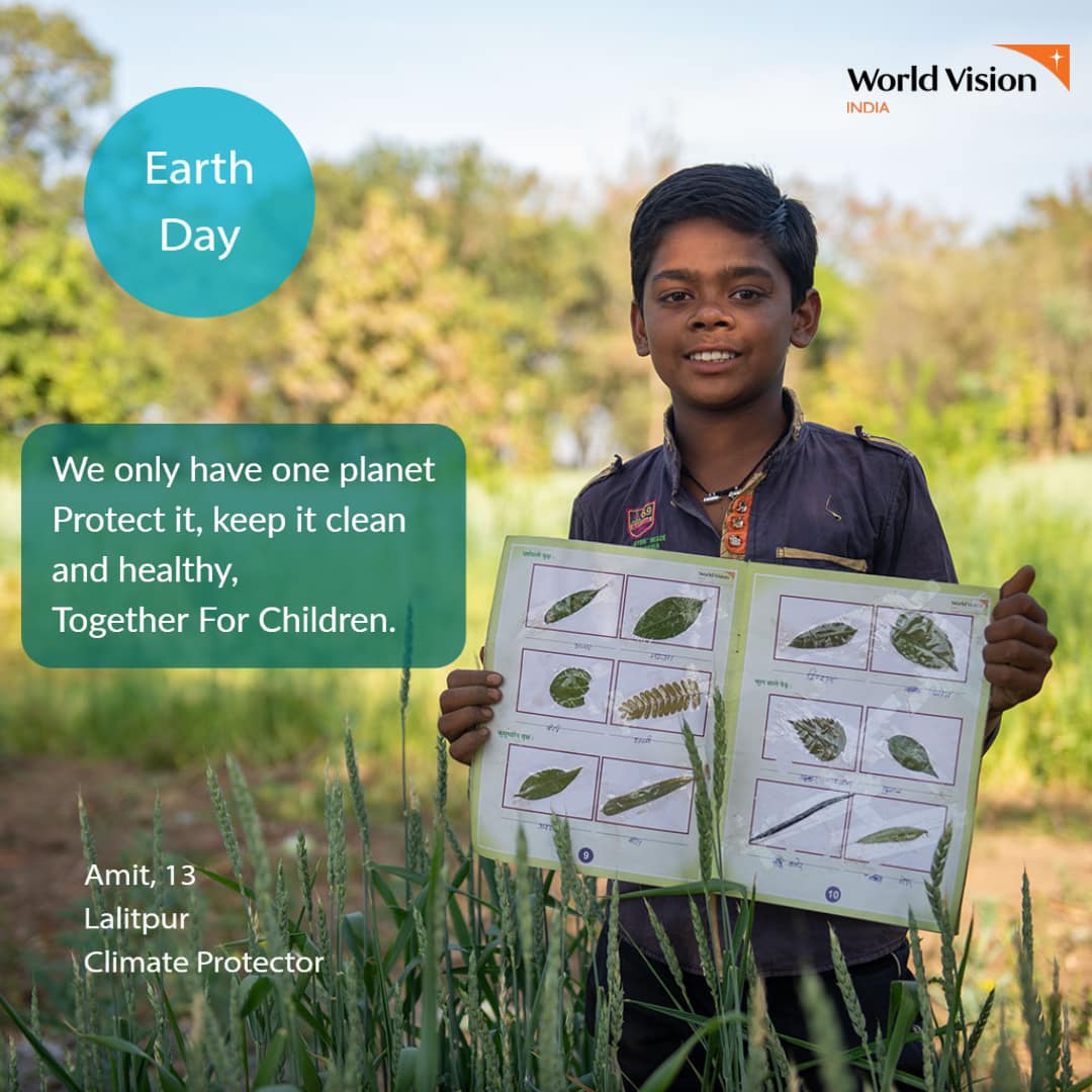 “If we cut down one tree, we need to plant two trees,” says Amit. This #EarthDay2023  and every day, we must all take action to address the climate crisis. Let’s create a better world for future generations!