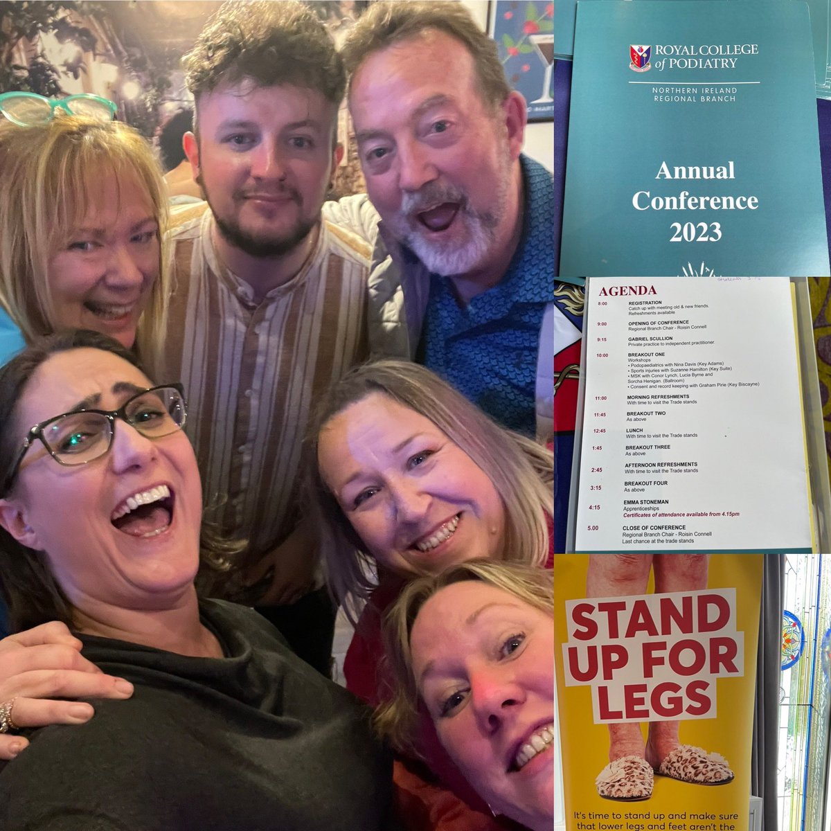 How it ended after completing four children’s podiatry workshops at Podiatry’s Northern Ireland Conference @RoyColPod. Massive thanks to all at the Branch and to @ConorMcMusic who sang the night away (and obliged for this Oscar selfie) #XFactor