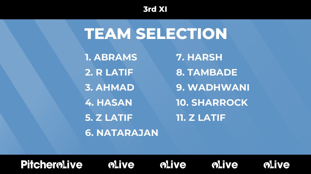 Today's 3rd XI team selection #Pitchero
roehamptoncricketclub.com/teams/241343/m…