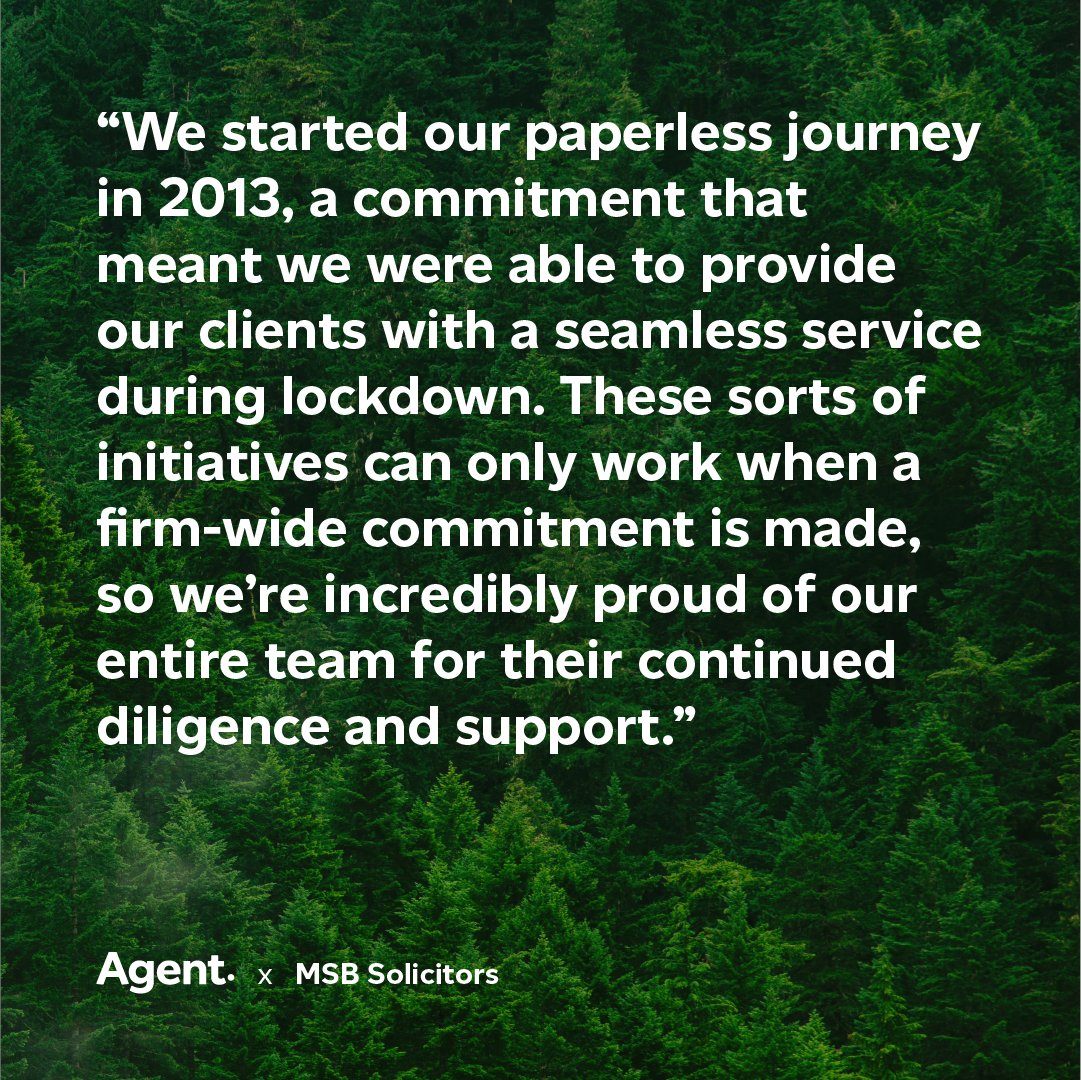 AgentMarket_X's tweet photo. .@MSBSolicitors are committed to going #paperless, and have the full support of their fantastic team 🙌
#EarthDay #EarthDay2023 🌍 #MakingGoodWork https://t.co/O4gkYyyMYE