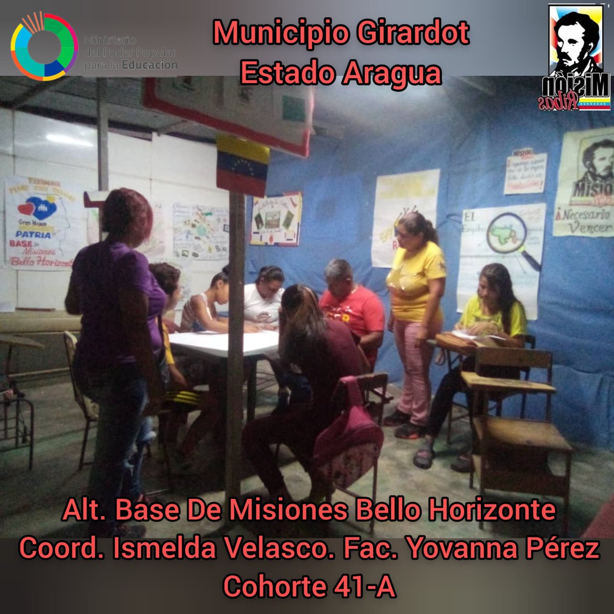 GirardotMRibas's tweet photo. La educación es la base de una gran sociedad. Educar para la vida. ¡Necesario es Vencer!@NicolasMaduro
@DelcyRodriguezv
@Soykarinacarpio
@LaAvanzadora
@ZE_Aragua
@PoetaLaya
@misionribasarag
@m_ribasnacional #JuegosDeportivosALBA https://t.co/AkeZRPhshs