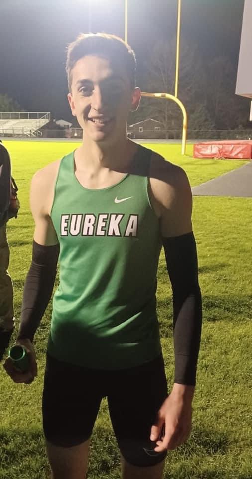 BoysEureka's tweet photo. Big effort from Charlie Bardwell last night at the Metamora ABC meet!  2:05 split, 1:59 800 win, 4:42 1600 win, 51.0 split.  Meet MVP Last night!  Will do anything to help his team! https://t.co/DAbub8fvJU