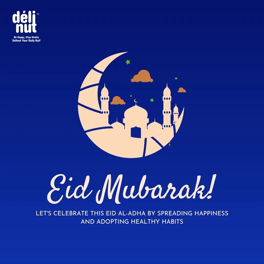 Celebrate the festival Eid with joy and happiness!✨
.
.
#Eid #eidmubarak #Delinut #deliciouslyaddictive #DelinutCashews #Delicious #almonds #peanuts #Foodies #nutlovers