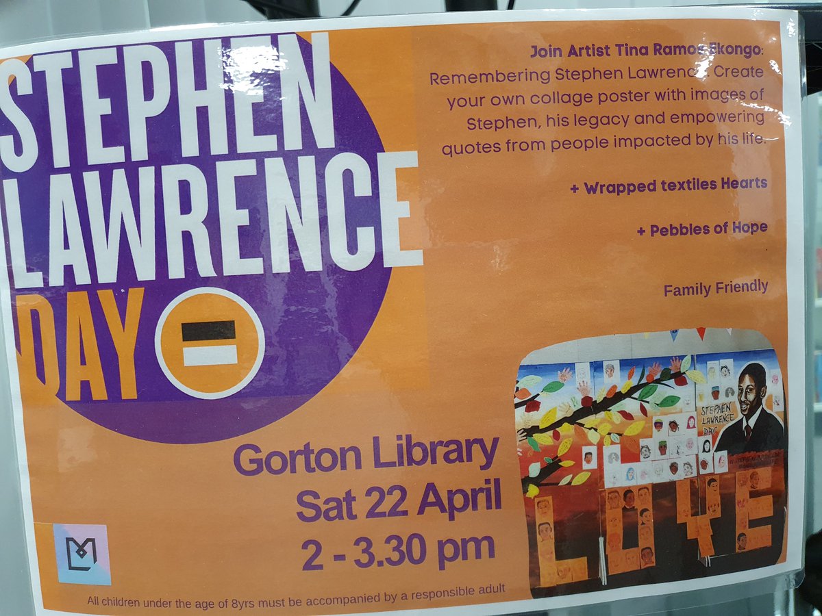tramosekongoart's tweet image. See you all at Gorton Library 
today from 2pm - 3.30pm

#stephenlawrenceday #ManchesterLibraries