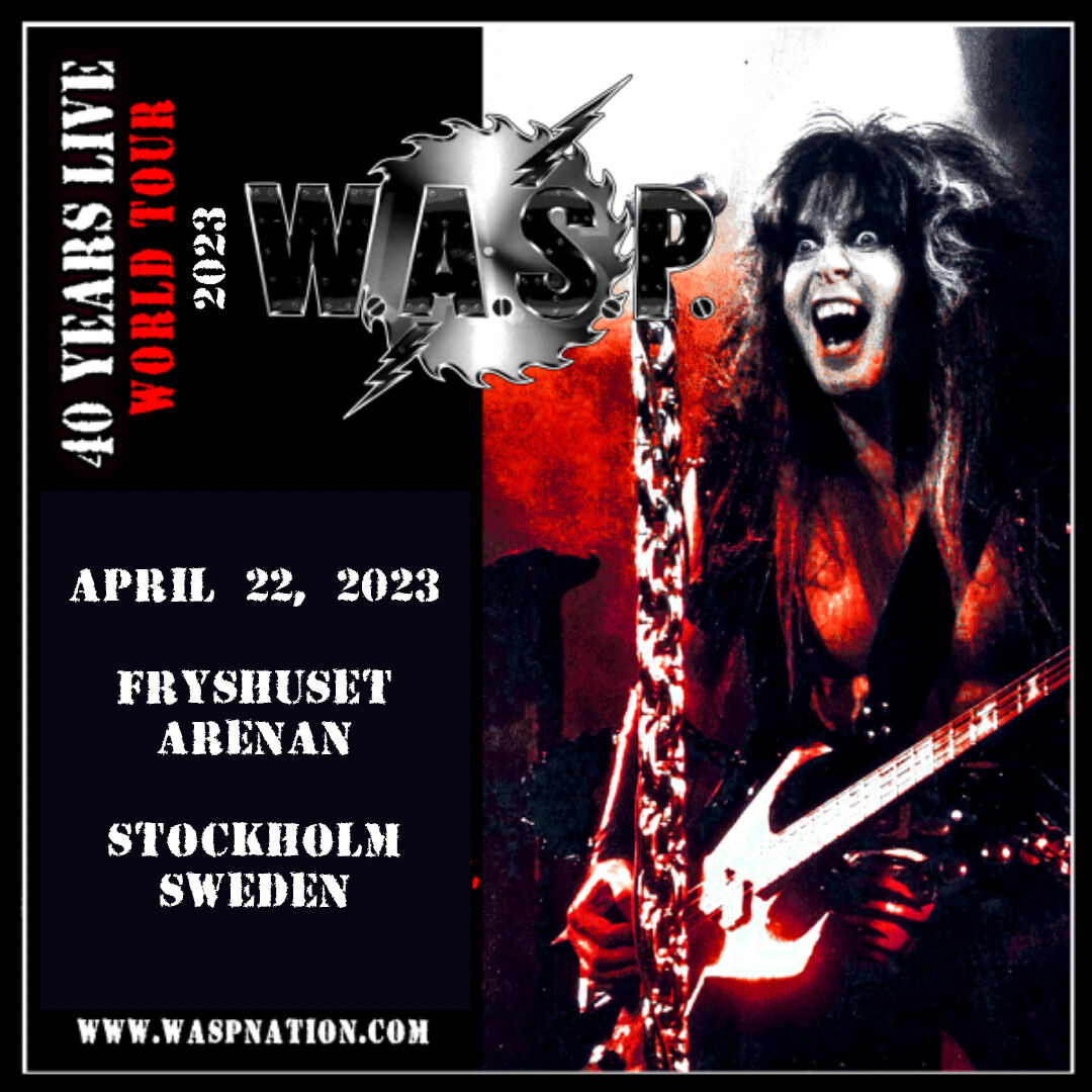 NEXT UP TONIGHT!  STOCKHOLM, ARE YOU READY FOR W.A.S.P. ? 

#wasp #40YearsLive #BlackieLawless