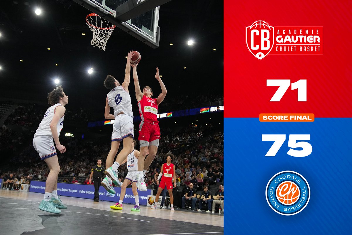 ChoraleRoanne's tweet photo. LE TITRE POUR LA CHORALE !! | Cholet 71-75 Chorale

Pour la première fois depuis 1985, nos #U17 remportent la Coupe de France à Bercy ! Quelle fierté ! 💙👏👊 

📸 @ffbasketball 
#ChoraleNation #CDFBasket https://t.co/2zYjEBVGiI