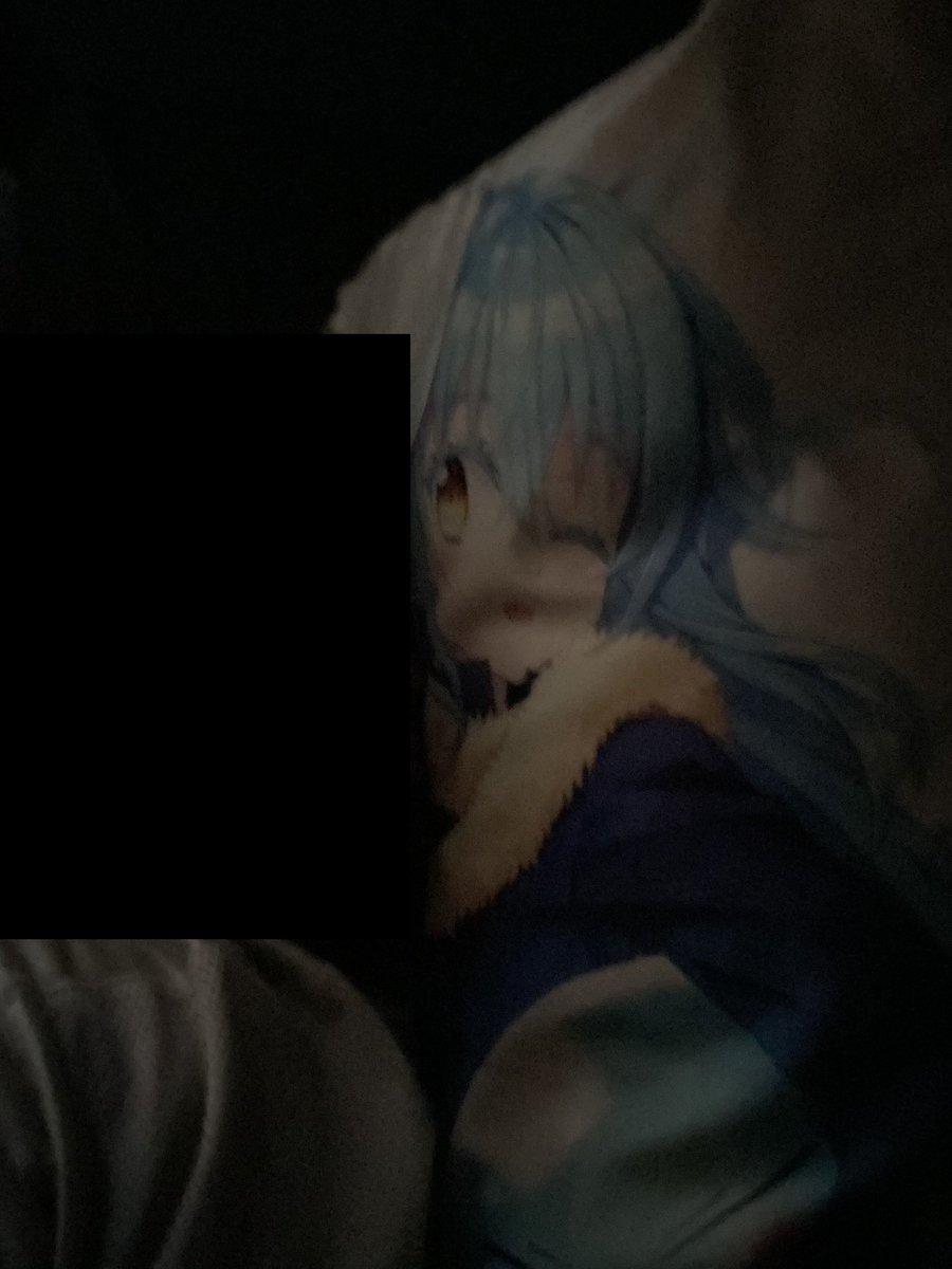NKZTempest's tweet photo. Rimuru and myself sleeping together 🥰  I love my adorable slime waifu. 💙

#Rimuru #rimurutempest #waifu #bestslime #genderless #slime #bestslime https://t.co/IPZmE3mLso