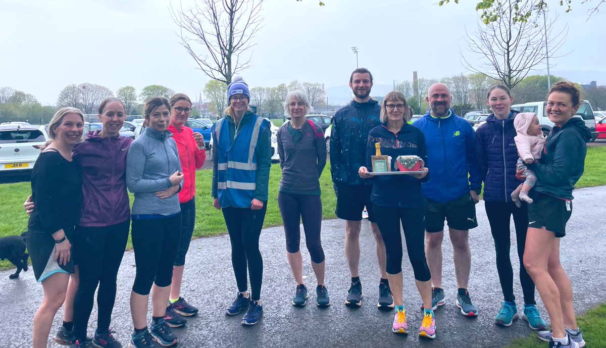 ormeauparkrun's tweet photo. It might have been a bit chaotic and wet at Ormeau today but we still celebrated Donna’s 300th parkrun 🥳
@BelfastRunClub https://t.co/OjwSu5qU25