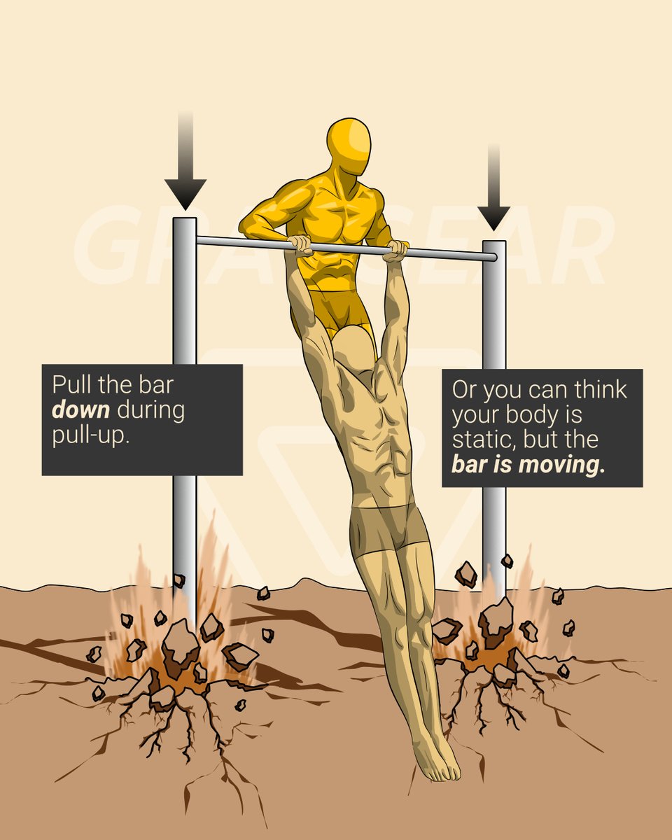 ★ Your pull-up is actually a pull-down!

Instead of pulling your body up to meet the bar. Pull the bar down to meet your chest. This pull-up cue can probably add one or more reps into your routine!

#gravgear #weightedvest #weightedworkout