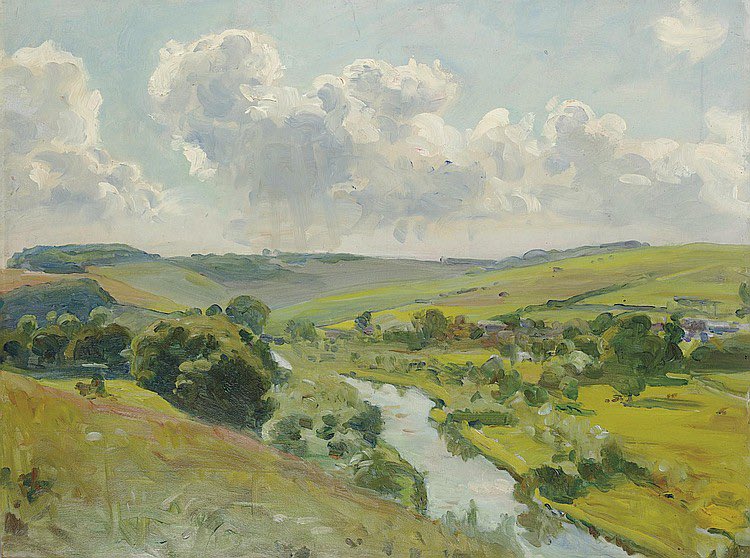 judithscanvas's tweet image. landscapes by Jane Emmet de Glehn
