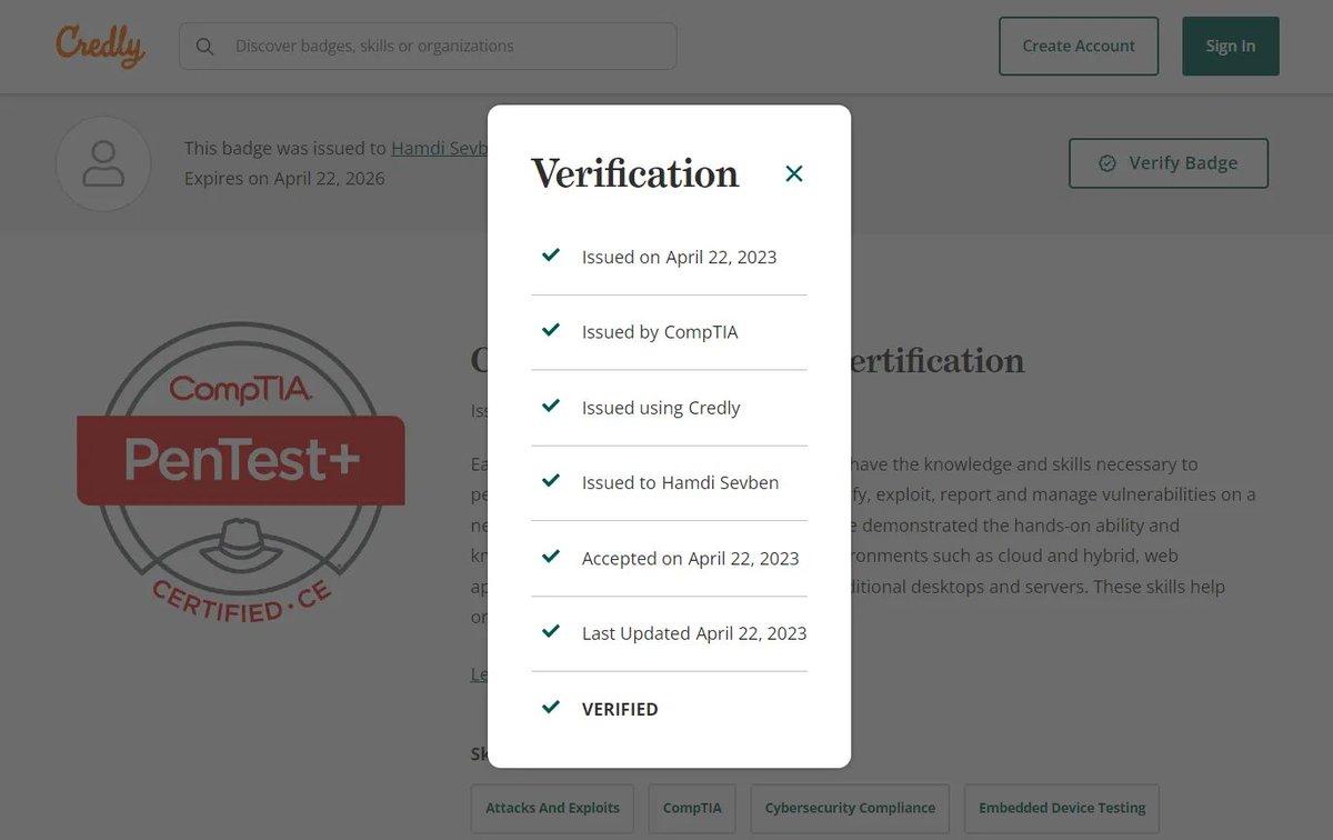 h4md153v63n's tweet photo. Delighted to share I have passed CompTIA Pentest+ Exam. Thanks @CompTIA
Verify:
1. https://t.co/JMuOzThPlx
2.https://t.co/pH0LdRMCEL
The write up & some notes are here:https://t.co/Bw2yBWfYgo
My Badgets: https://t.co/7Hh9VVyuXx
#pentest+ #pentestplus #comptiapentest+ https://t.co/gKvNUYUo3E