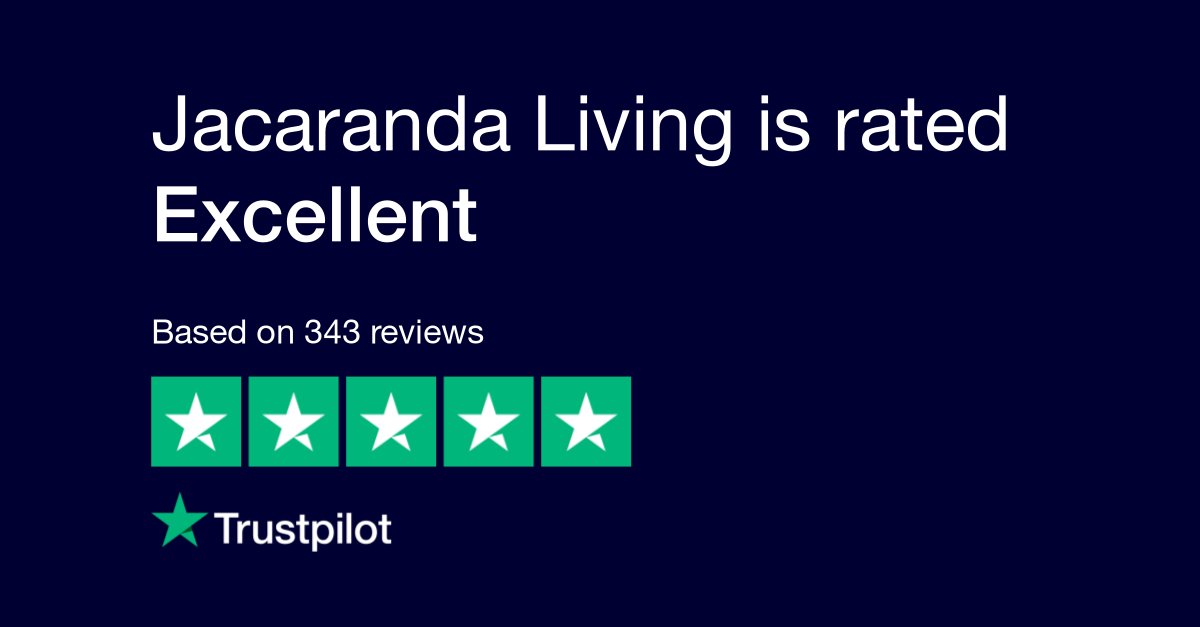 JacarandaLiving's tweet photo. We are now rated 4.9 by our customers on Trustpilot! https://t.co/ay8ZGkOcrS https://t.co/Civt96QNKs