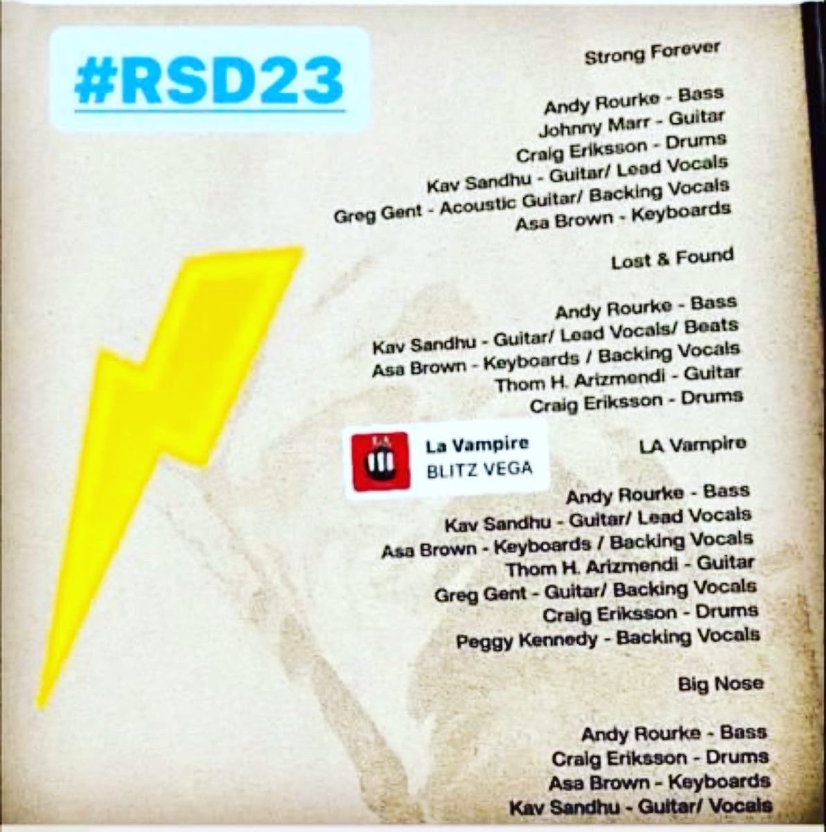 What a beauty! Strong Forever @blitzvega Ft @johnnymarrgram out today for #rsd23! Mixes from @ztrip @jagzkooner @wkproducer and remixes from @WeAreDaybreaker Mastered @bakerymastering by @phdutton , Today is a good day! 🙏🏾 #blitzvega #andyrourke #kav #johnnymarr