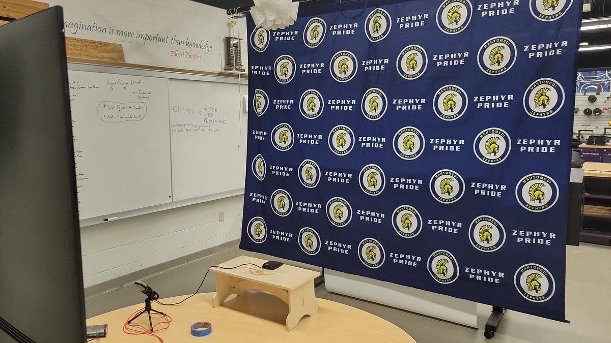 Presentation day for MHS RWDC teams in the National Competition  Stage is set. Soon, the students will amaze. #weare832