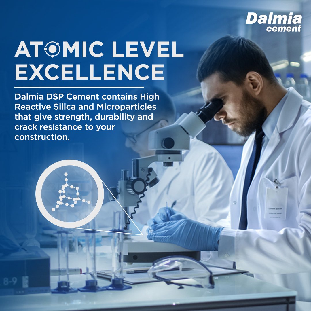 MyDalmiaCement's tweet photo. With state-of-the-art testing facilities being manned by a highly qualified team of experts, Dalmia Cement ensures the delivery of superior products to all of our customers.
#DalmiaCement #FutureToday #Dalmia #SettingTime #BlendedCement #Strength #Durability #Quality #Building #Construction #Cement #Concrete