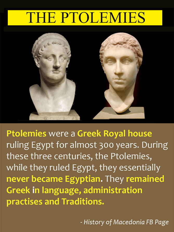 #Ptolemies were a #Greek Royal House ruling #Egypt for almost 300 years. During these 3 centuries, while they ruled Egypt, they essentially never became Egyptian. They remained Greek both in language, administration practises & Traditions. #macedonia #greece #cleopatra #netflix
