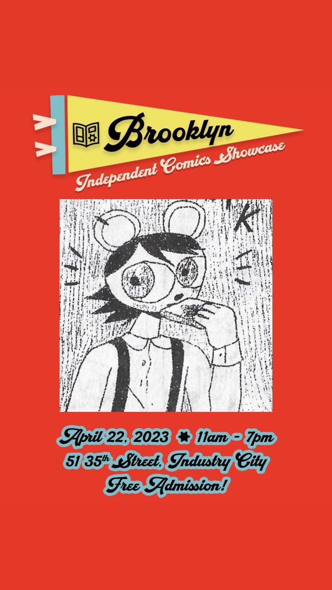 hi everyone! i will be selling prints, zines, and comics at the brooklyn independent comics showcase 🍀@ industry city 11am-7pm • free admission!