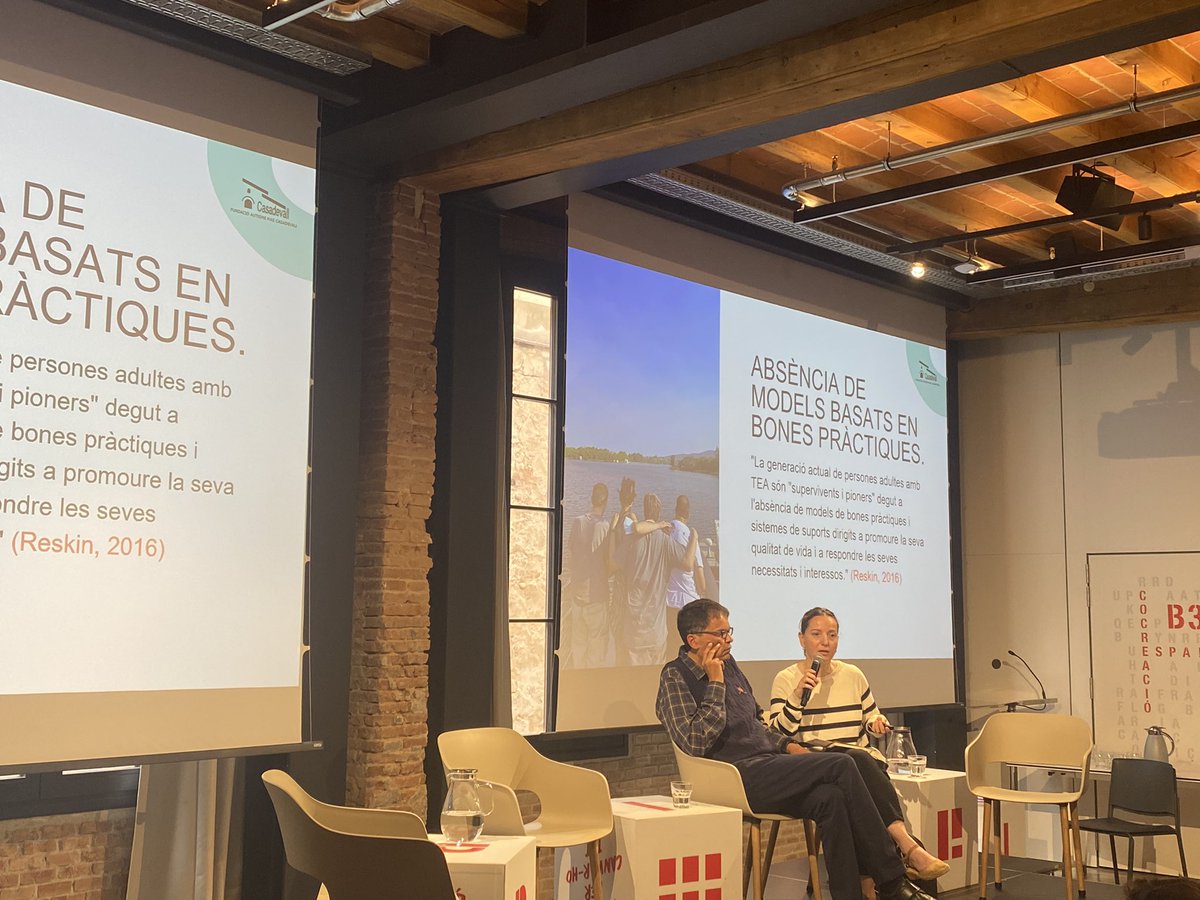 FedCatAutisme's tweet image. Gemma Rovira, psicòloga @AutismeMC: “l’envelliment digne és un dret i actualment no està cobert. El programa d’Envelliment Actiu de Fundació Autisme Mas Casadevall el podem dur a terme gràcies a subvencions.” #FemHoPossible