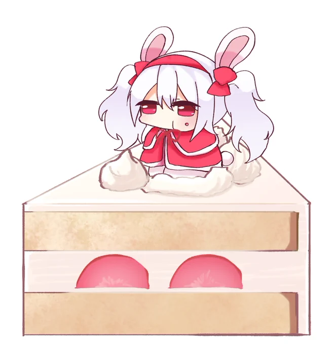 22日はショートケーキの日いちごに擬態するラフィーちゃん#アズールレーン 