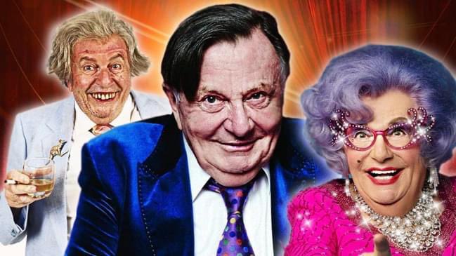 DanZackshow's tweet photo. Les Patterson will always be my fav diplomat but #BarryHumphries is one of the greatest comedians ever, irreplaceable. RIP https://t.co/UzKiwEKaSM