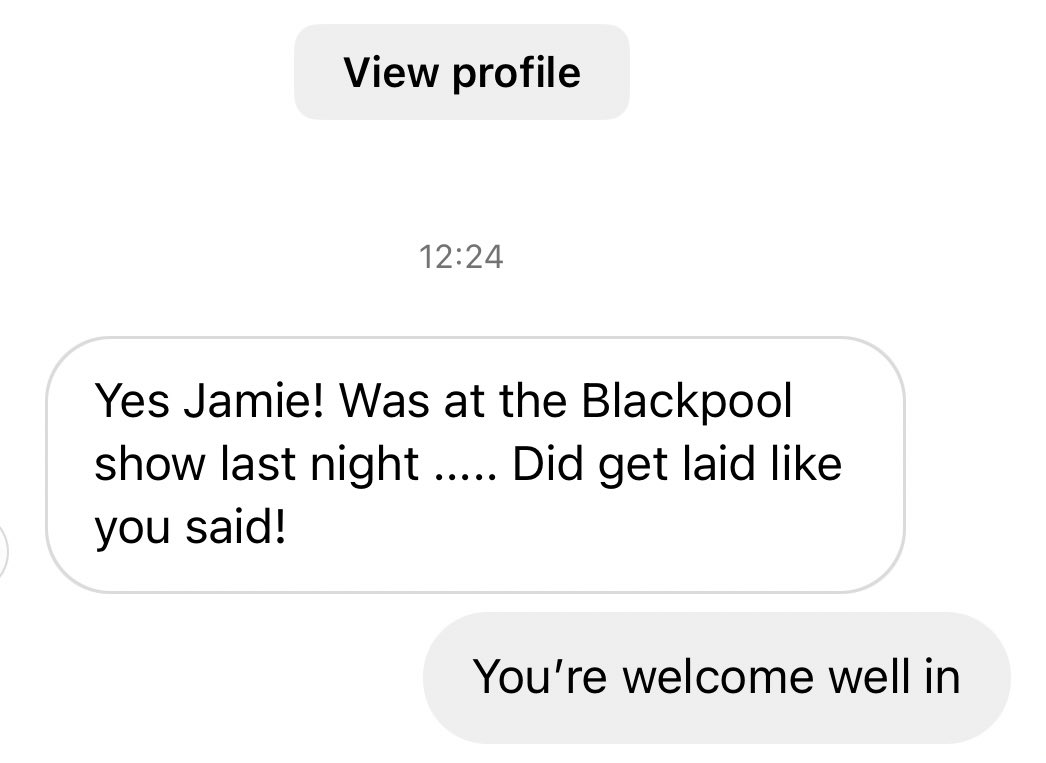 You can sometimes think stand up is just a joke. But when you get messages like this, really makes you proud and reaffirms you’re doing something worthwhile.