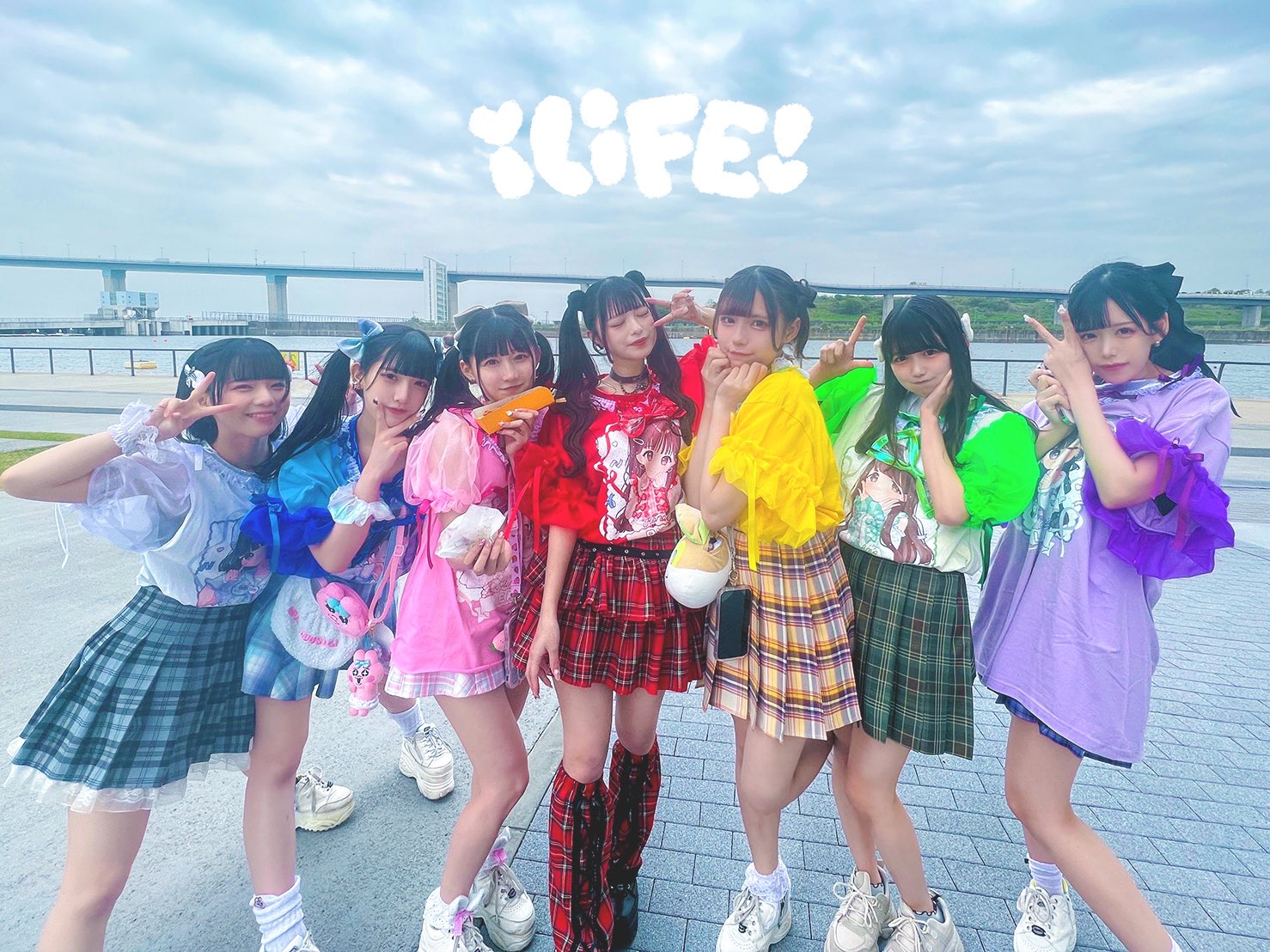 iLiFE! あいす エイプリルフール 無銭ライブ バンド風衣装 2枚 LOML 夏、リズと🎐 #iLiFE #あいらいふ #idol #あいどる #夏 #浴衣