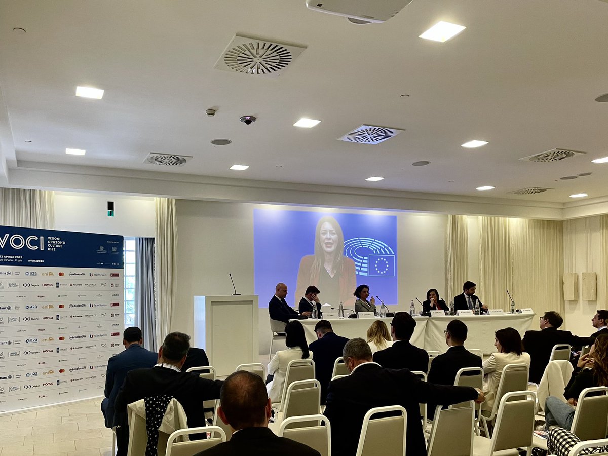 GIConfindustria's tweet photo. Eco di #VOCI2023 | Abbiamo chiuso i lavori con un messaggio di Pina Picierno, Vicepresidente del Parlamento Europeo, che ha riportato il dibattito sulla campagna istituzionale #InsiemePer che promuovere la partecipazione attiva alla democrazia ⬇️ https://t.co/4V6hD4TYgp