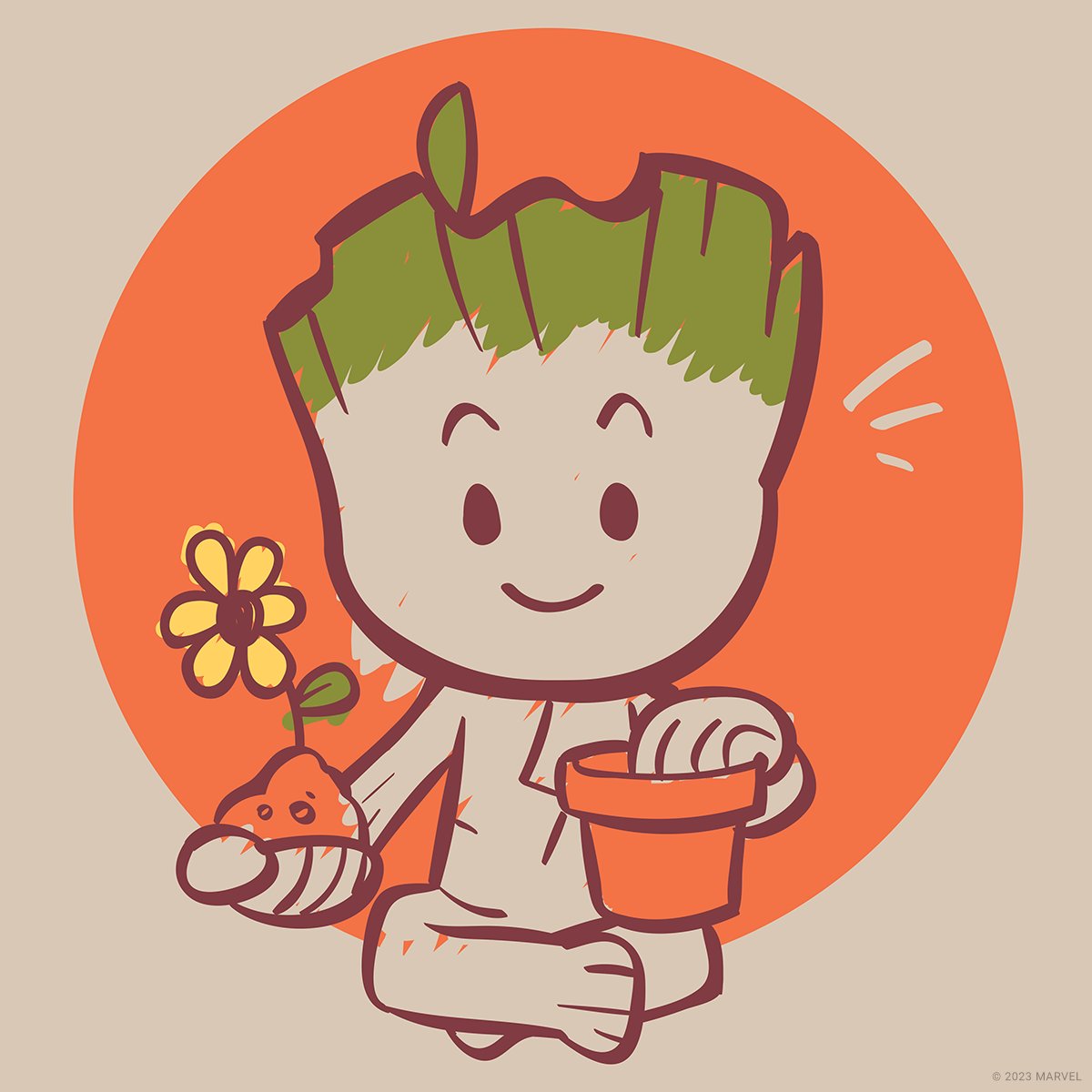 Marvel's tweet photo. Save the Earth, plant a Flora colossus. 🌳 #EarthDay https://t.co/NumYajMi6g