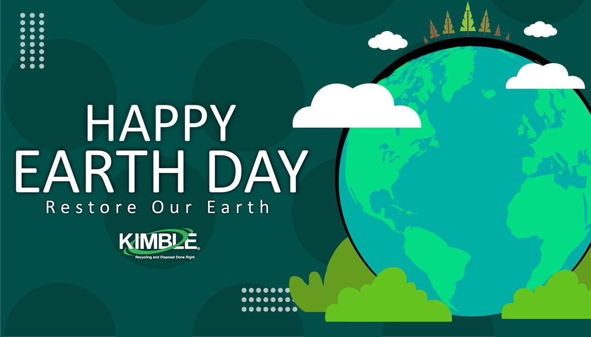 KimbleCompanies's tweet photo. Happy Earth Day from Kimble! For recycling tips and information visit https://t.co/VbHa31Mju8 #earthday #recycle #recycleright #kimble https://t.co/D8Mo4rAvvI