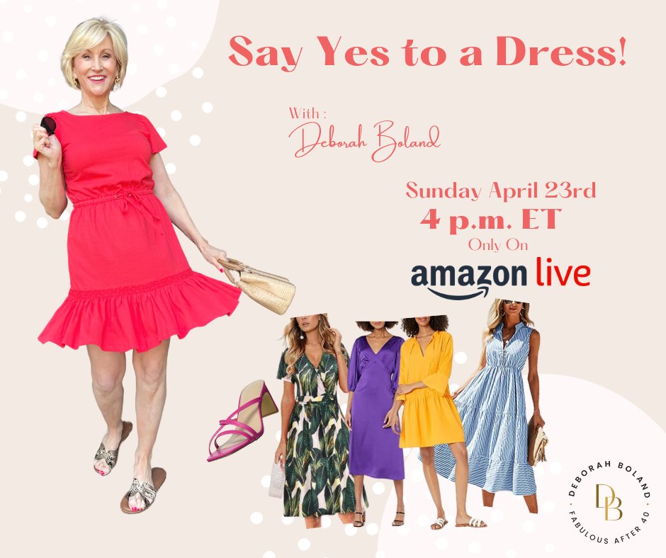 Hey everyone! 

Join me tomorrow at 4 PM ET on Amazon Live! I'll be sharing some of my favorite dress! There's something for everyone and I can't wait to share it with you. See you there! 

👉🏻amz.run/6cTJ

#AmazonLive #ShopSavvy #DealFinder 🛒
