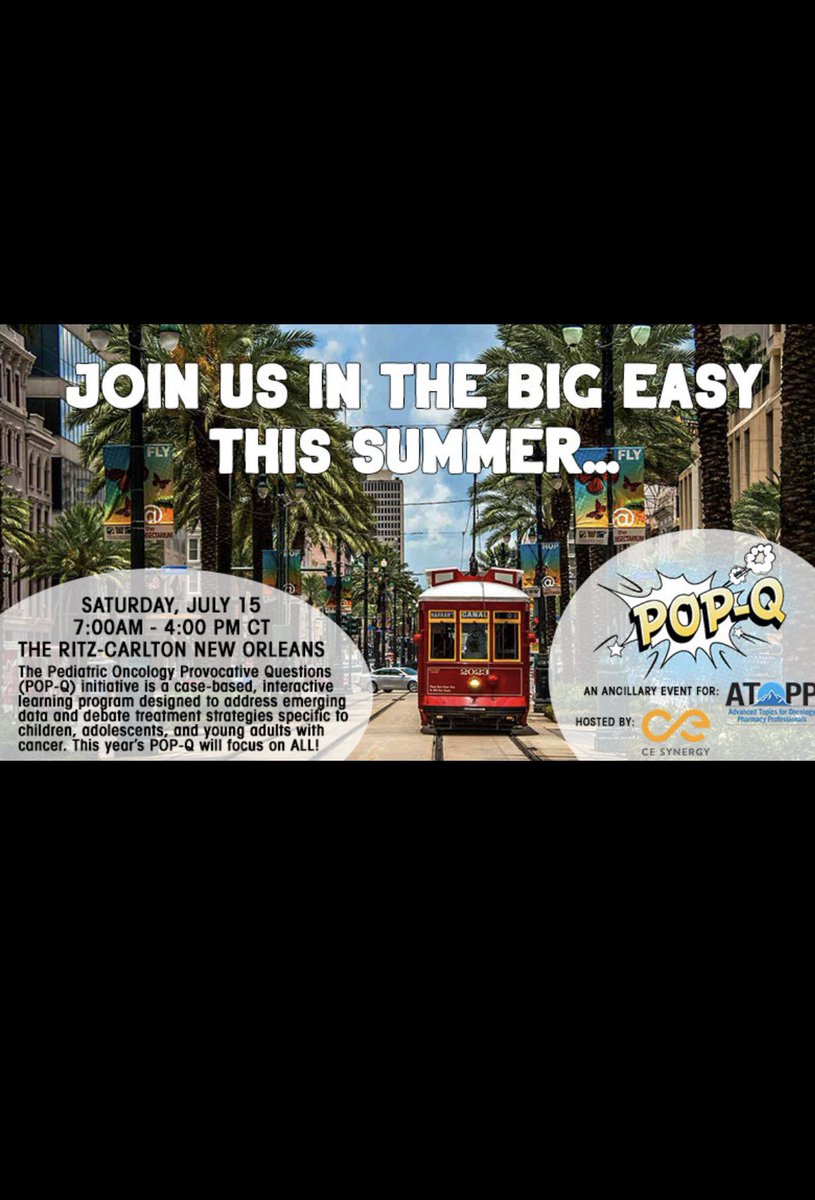 ashleyteusink's tweet photo. POP-Q registration is here! Join us for a full day session answering your toughest peds heme/onc questions https://t.co/tPoPX2n7AX