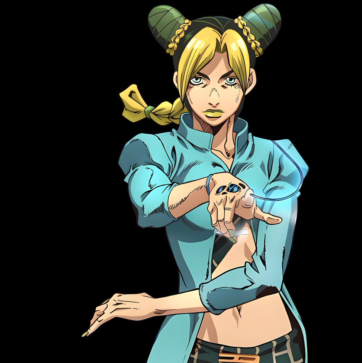 TomTomGilYT's tweet image. Jolyne Cujoh voiced by @KiraBuckland in the English Dub of JoJo's Bizarre Adventure Stone Ocean